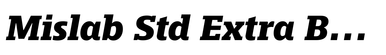 Mislab Std Extra Bold Italic